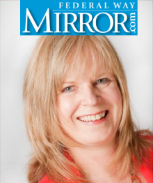 Federal Way Mirror logo with Amy Johnson