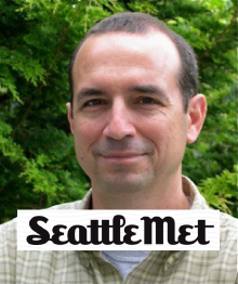 Greg Smallidge with Seattle Met logo