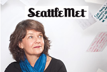Julie Metzger with Seattle Met logo